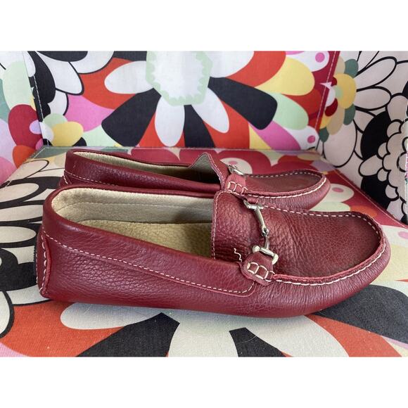 Driving Moccasins Loafers Metal Buckle Casual Slip On Shoes Made in Italy 6.5 - Picture 1 of 7